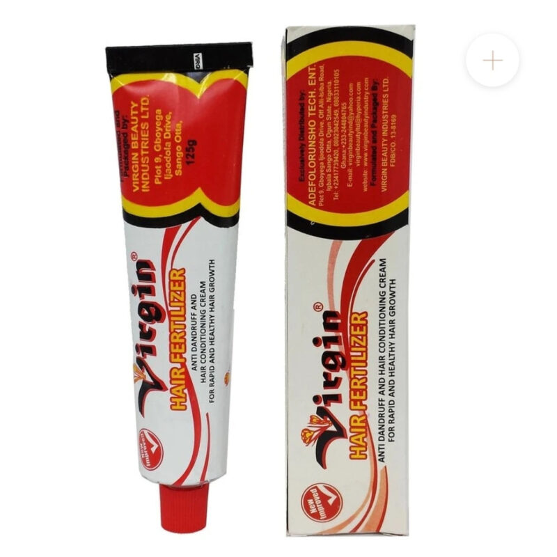 Virgin Hair Fertilizer, crème revitalisante et anti-pellicules pour la croissance rapide des cheveux -150 g